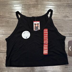 NWT Aeropostale Black Ribbed Tank Top size XL